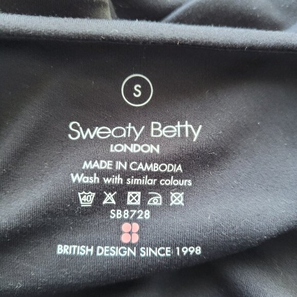 Sweaty Betty Black Crop Top Size S - Picture 4 of 5